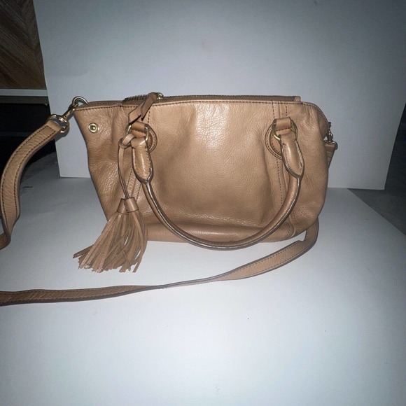 J. Crew Bags J Crew Purse Leather Tan Brown Satchel Pebble Leather